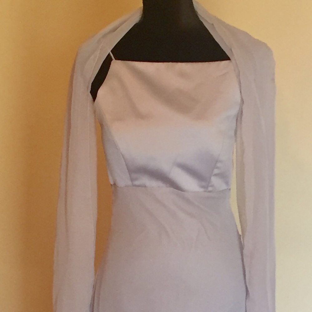Simple gray/elegant bridesmaids dress